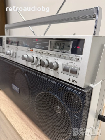 🔈Ретро колекционерски радиокасетофон AIWA CS-880E - Boombox - перфектен🔈, снимка 7 - Радиокасетофони, транзистори - 56087676