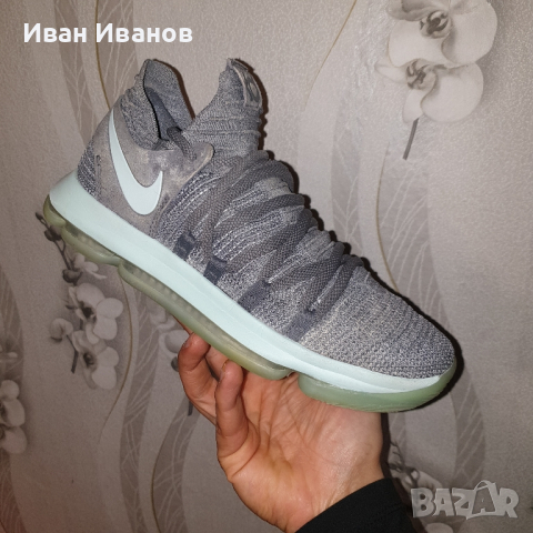 Nike KD 10 Cool Grey Igloo оригинални маратонки номер 40,5 -41, снимка 8 - Маратонки - 44827435