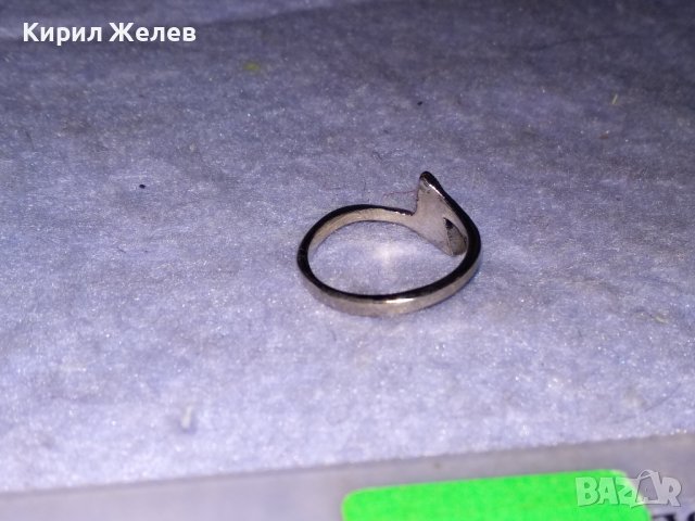 НЕЖЕН СРЕБЪРЕН КРИСТАЛЕН АРТ МОДЕЛ ПРЪСТЕН СРЕБРО 925 с РОДИЕВО ПОКРИТИЕ 34404, снимка 8 - Пръстени - 39633667