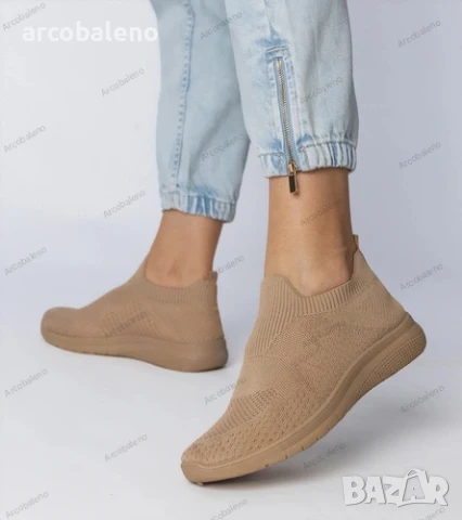 Дамски ниски маратонки Kreta с горна част тип чорап, 2цвята , снимка 6 - Маратонки - 50989248