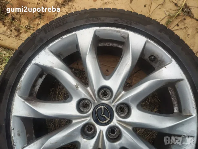 18 цола Джанта 5х114,3 Mazda 3 et50 7J Pirelli 215/45/18 , снимка 3 - Гуми и джанти - 56184558