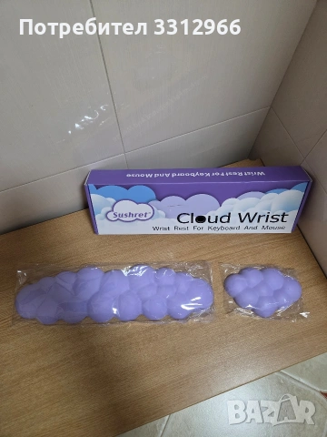 комплект подложки за китки Sushret Cloud Wrist Rest за клавиатура и мишка. , снимка 2 - Други стоки за дома - 53783353