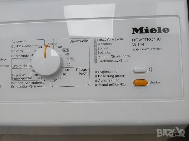 Пералня с горно отваряне Миеле Miele W194 Made in Gernany 6кг с 2 години гаранция! , снимка 4 - Перални - 56084181