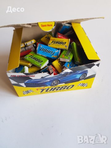 Кутия дъвки TURBO 94бр., снимка 4 - Колекции - 44337077