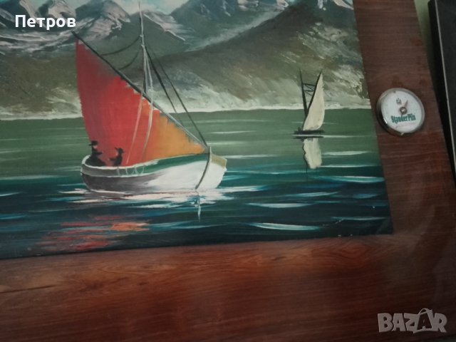 картина масло на дърво 115/50 см, снимка 3 - Картини - 44388337