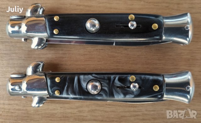 Автоматичен сгъваем  нож АКC Italy / Stiletto / - 9 инча, снимка 18 - Ножове - 39794519