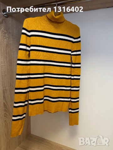 Поло в цвят горчица, размер XS/S, снимка 1 - Блузи с дълъг ръкав и пуловери - 44482355