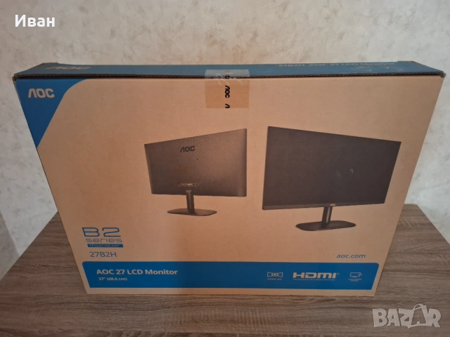 Монитор AOC 272BH - 27 инча, чисто нов