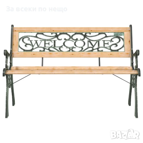 Градинска пейка, 122 см, масивна ела Код P656, снимка 4 - Градински мебели, декорация  - 50578494