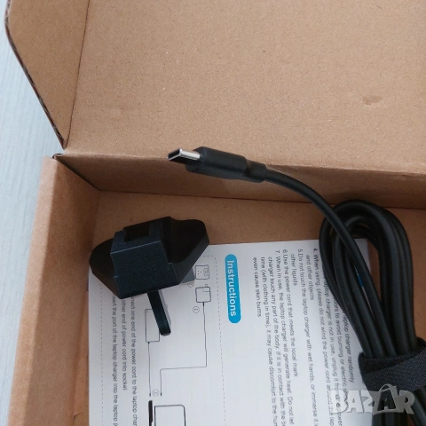 Професионално Зарядно 65W USB-C PD за Лаптоп – Универсално (Dell, Lenovo, HP, MacBook), снимка 4 - Кабели и адаптери - 53658666