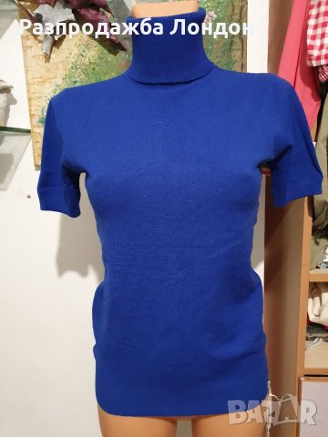 Нов лек пуловерче, турско син, ластичен.рС