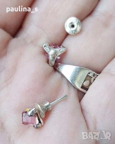 Два различни броя / Винтидж сребърен комплект от три части / проба 925 , снимка 16 - Бижутерийни комплекти - 43447261