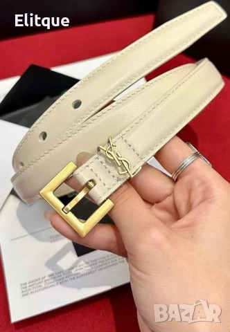 колан от естествена кожа в кутия ysl saint laurent 