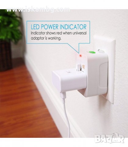 УНИВЕРСАЛЕН ТУРИСТИЧЕСКИ АДАПТЕР - ПРЕХОДНИК КЪМ AU/UK/US/EU СТАНДАРТИ - код 0134, снимка 8 - Ключове, контакти, щепсели - 34089933
