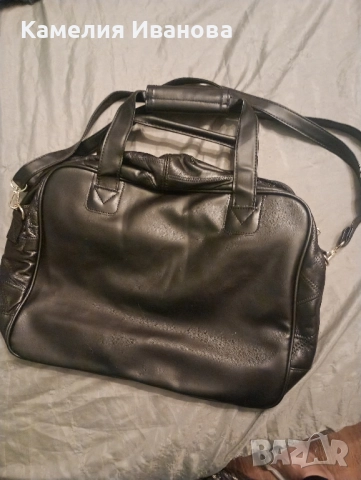 Кожени италиански  чанти Lisa Tucci,4 в 1 комплект -чанта,несесер,портмоне и калъфче, снимка 5 - Раници - 50845730