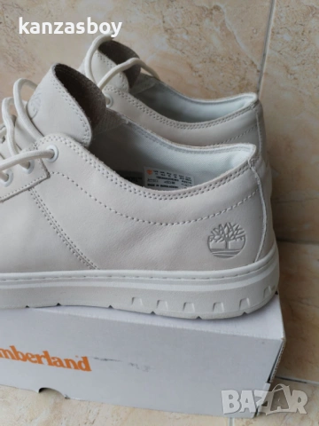 timberland Maple Grove Trainer for Men in White - мъжки кожени кецове КАТО НОВИ 45, снимка 6 - Кецове - 53470052