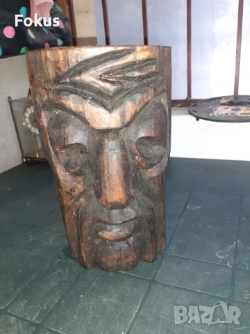 Дърворезба статуетка фигура дърво, снимка 5 - Антикварни и старинни предмети - 53279301