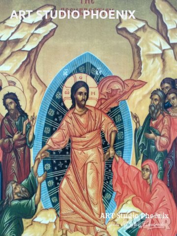 Икона Възкресение Христово ikona Vuzkresenie Hristovo, снимка 2 - Икони - 17572694