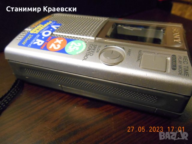  Sony TCM-200DV Handheld Cassette Voice Recorder - vintage 2001, снимка 6 - Радиокасетофони, транзистори - 40898524