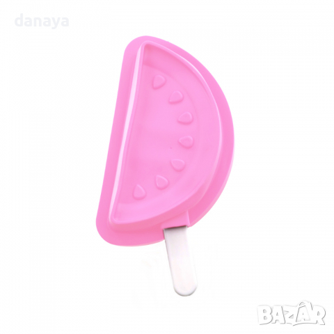 2784 Силиконова форма за сладолед на клечка Резенче диня, снимка 3 - Форми - 36145112