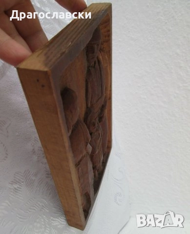 Разни дървени: Дървена птица 28 см.,  дърворезба, фигура статуетка пластика дърво каче, пано, кон, снимка 14 - Статуетки - 42330650