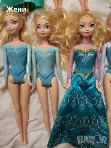 Оригинални Mattel Disney принцеси Дисни Барби Frozen Ана Елза Ариел Снежанка Рапиунцел Моана Бел, снимка 16 - Кукли - 52903317