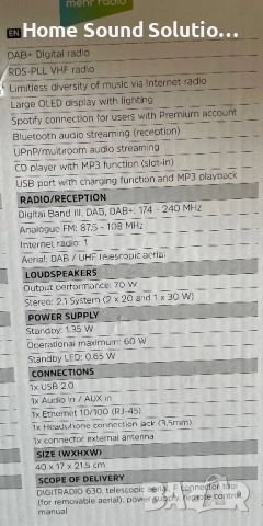 TechniSat DIGITRADIO 630 🇩🇪🇩🇪🇩🇪, снимка 3 - Слушалки и портативни колонки - 52535290