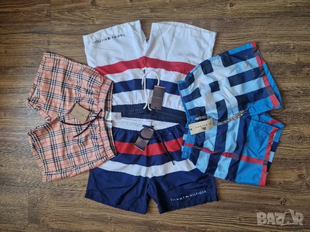 Страхотни мъжки къси шорти за плаж TOMMY HILFIGER & BURBERRY бански размер S,M, L,XL,2XL, 3XL , снимка 2 - Бански - 50091741