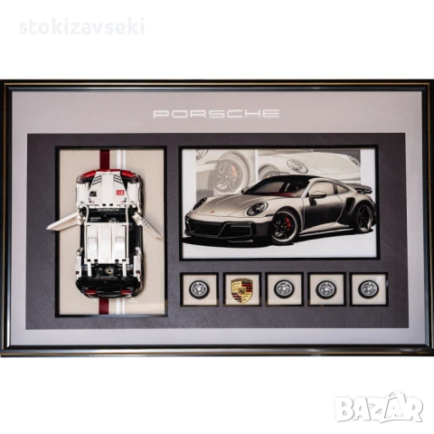 Картина на спортен автомобил Porsche 911 Turbo S, 70*100 см, снимка 1