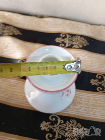 порцеланов свещник, снимка 3 - Антикварни и старинни предмети - 52188003