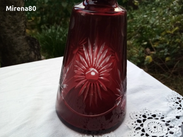 * Bohemia * - антикварен кристален сервиз !, снимка 6 - Антикварни и старинни предмети - 52653169