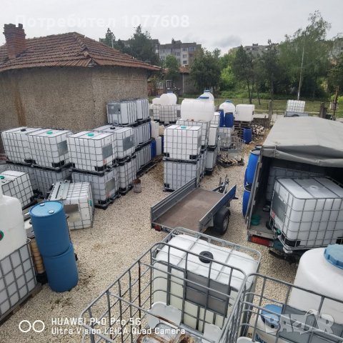 БИДОНИ 600/1000 литра!IBC КОНТЕЙНЕРИ! ЦИСТЕРНИ 1 ТОН!1 КУБИК! ЕДНОТОНКИ! , снимка 7 - Други машини и части - 30491982