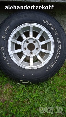 Гуми с джанти р215/75/15  100 S m+s  за Cherokee, снимка 3 - Гуми и джанти - 41322630