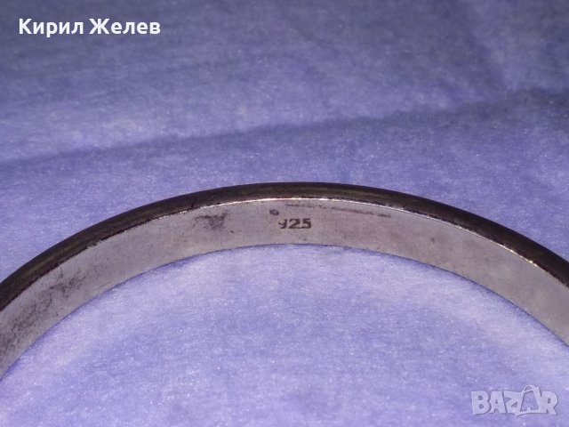 СТИЛНА и КРАСИВА СРЕБЪРНА РЕТРО АРТ ГРИВНА СРЕБРО 925 Стара МАЙСТОРСКА РЪЧНА ИЗРАБОТКА 37153, снимка 6 - Гривни - 42657333