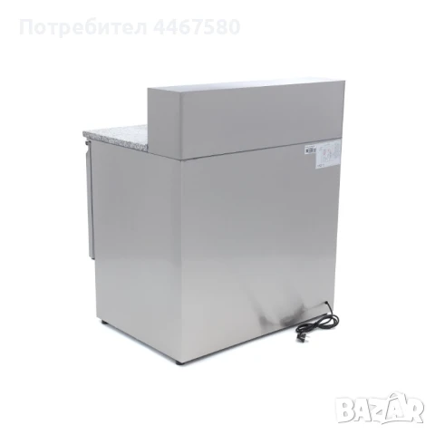 Професионална хладилна маса с GN витрина – 285 литра, 0°C до +10°C, 5 контейнера GN 1/6, снимка 3 - Обзавеждане на кухня - 51363315