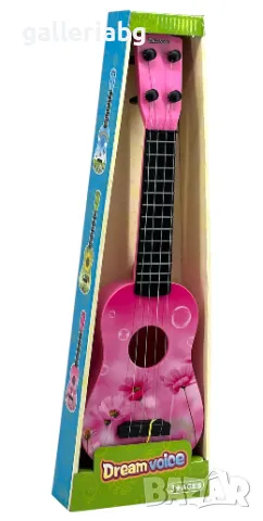 Розова детска китара 