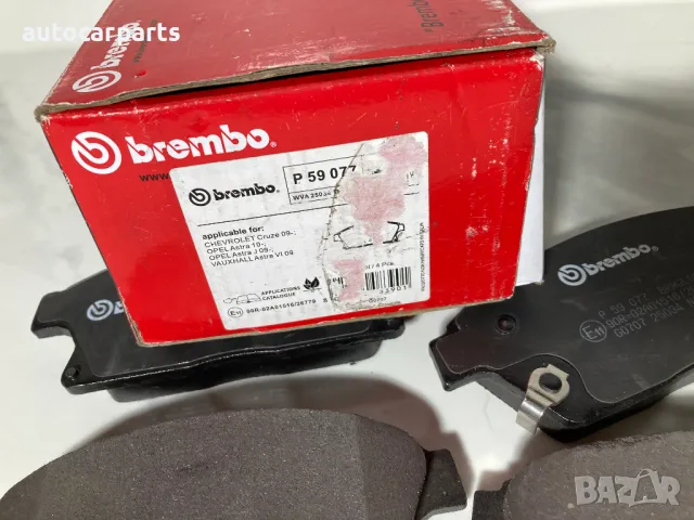 Спирачни накладки BREMBO за OPEL Astra J, Ampera, Mokka, Zafira C, CHEVROLET Cruze, Trax, Orlando , снимка 4 - Части - 48403765