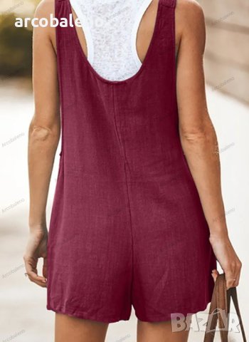 Дамски моден летен къс гащеризон, 8цвята , снимка 5 - Гащеризони - 41565956