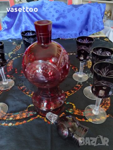 Румънски комплект за вино, снимка 4 - Сервизи - 42009628