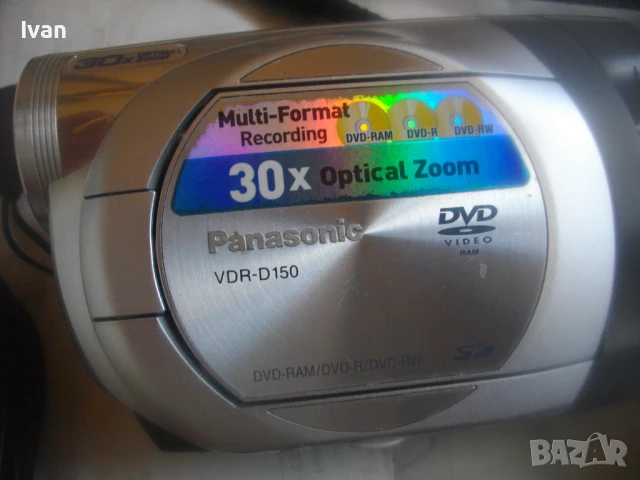 ДВД ВИДЕО КАМЕРА PANASONIC DVR-D 150 DVD VIDEO CAMERA MULTI FORMAT RECORDING ОТЛИЧНА ПОЧТИ НОВА, снимка 6 - Камери - 51001035