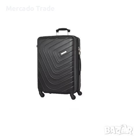 Комплект Mercado Trade, 4бр. луксозни куфари, 2052-4, ABS, Черен, снимка 2 - Куфари - 40423254