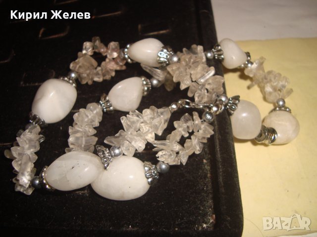 АРТ ГЕРДАН МЛЕЧЕН КВАРЦ и ПЛАНИНСКИ КРИСТАЛ РЪЧНА ИЗРАБОТКА МНОГО ЕФЕКТЕН и ФЕШЪН 3075, снимка 6 - Колиета, медальони, синджири - 33846586