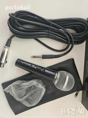 +Гаранция! НОВ! Професионален вокален динамичен микрофон с кабел Shure SM58, снимка 5 - Микрофони - 50001911