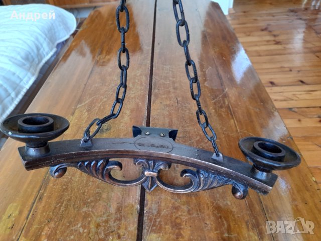 Стар свещник за стена, снимка 4 - Антикварни и старинни предмети - 42222982