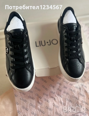 НОВИ маратонки LIU JO от естествена кожа с цирконии, снимка 4 - Маратонки - 51437858
