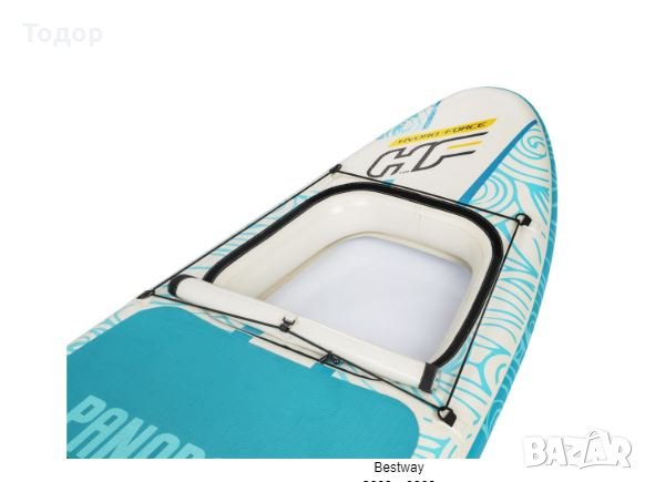 Надуваема дъска 65363 Bestway inflatable Surf Board   340x89x15 см до 150 кг Bestway padle board set, снимка 15 - Водни спортове - 36003725