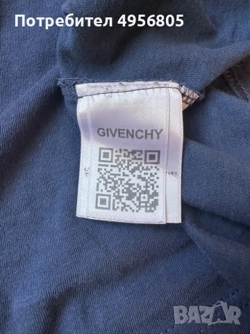 Оригинална тениска Givenchy Paris - Тъмносиня - Размер M
, снимка 3 - Тениски - 56202570