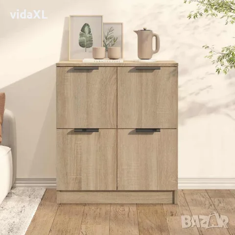vidaXL Сайдборд, сонома дъб, 60x30x70 см, инженерно дърво, снимка 2 - Бюфети - 56148053