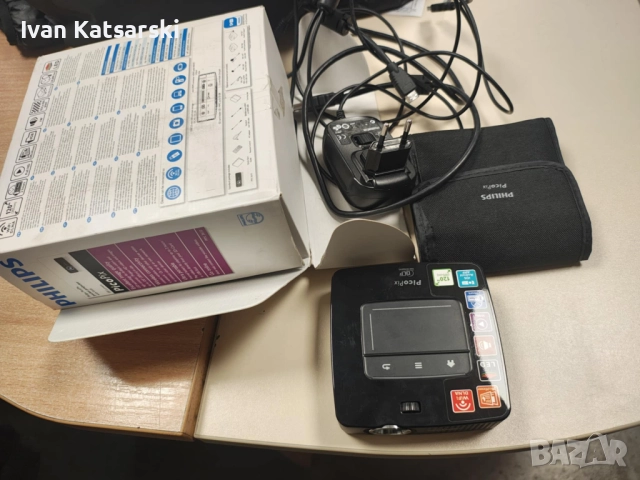 Philips PicoPix PPX3610/F7 мултимедиен проектор Портативен прожектор 100 ANSI лумени DLP WVGA , снимка 2 - Плейъри, домашно кино, прожектори - 52444753