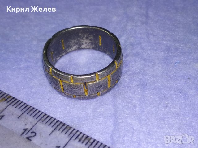 Стар ВИНТИДЖ АРТ МОДЕЛ СРЕБЪРЕН ПРЪСТЕН ПАТИНИРАНО СРЕБРО 925 Тип ХАЛКА РЪЧНА РЯДКА ИЗРАБОТКА 39988, снимка 12 - Пръстени - 42657068